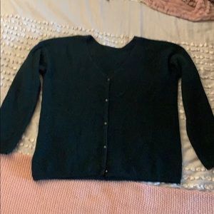 Sezane barry sweater size M dark green